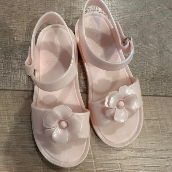 CAT & JACK GIRLS PINK SANDALS SIZE 12 - Picture 2 of 6